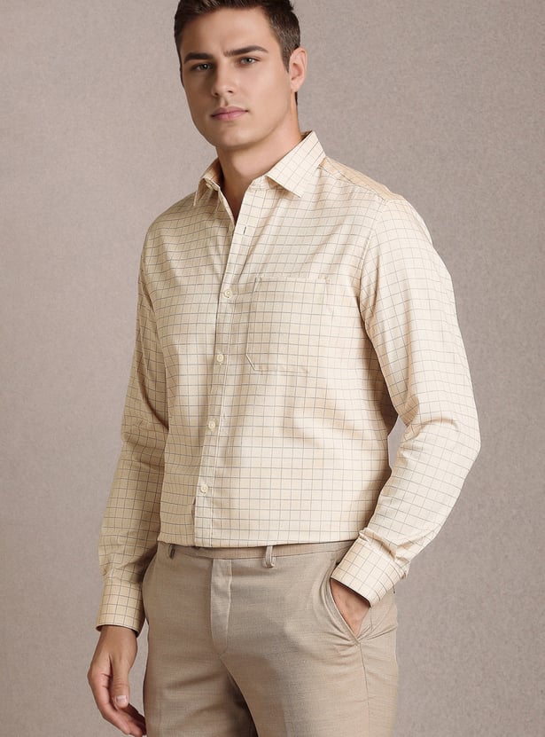 LOUIS PHILIPPE Checked Regular Fit Formal Shirt