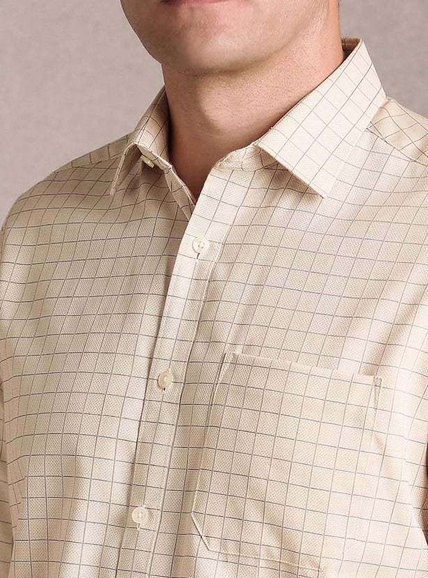 LOUIS PHILIPPE Checked Regular Fit Formal Shirt