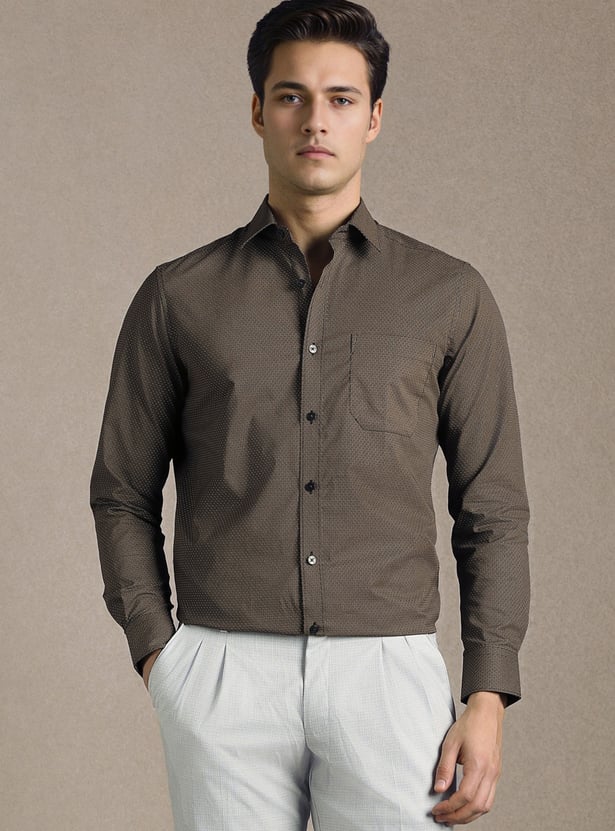 LOUIS PHILIPPE Textured Regular Formal Shirt
