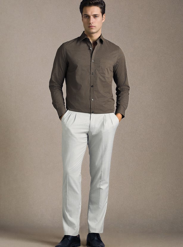 LOUIS PHILIPPE Textured Regular Formal Shirt
