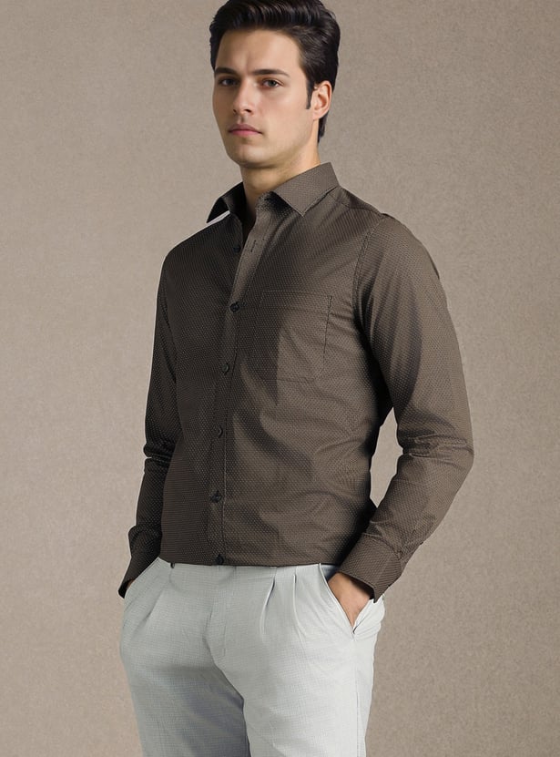 LOUIS PHILIPPE Textured Regular Formal Shirt