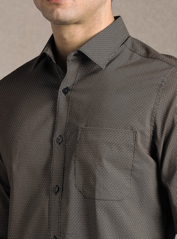 LOUIS PHILIPPE Textured Regular Formal Shirt