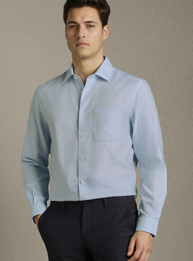 LOUIS PHILIPPE Textured Regular Formal Shirt