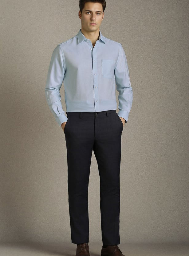 LOUIS PHILIPPE Textured Regular Formal Shirt