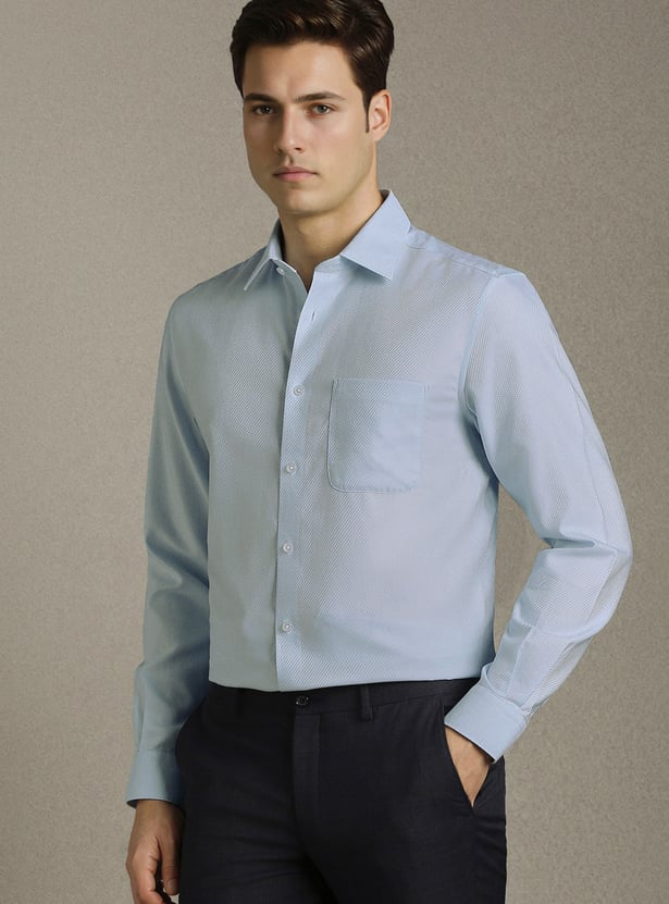 LOUIS PHILIPPE Textured Regular Formal Shirt