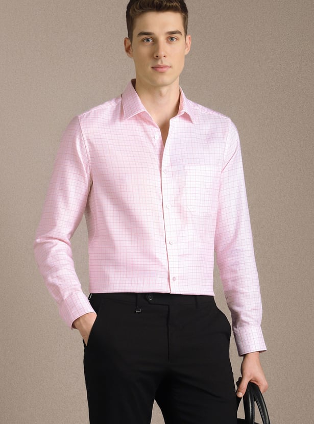 LOUIS PHILIPPE Checked Regular Fit Formal Shirt