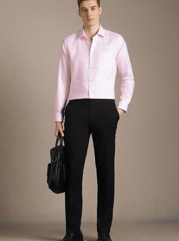 LOUIS PHILIPPE Checked Regular Fit Formal Shirt