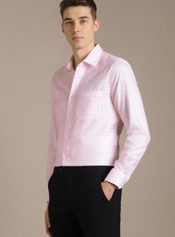 LOUIS PHILIPPE Checked Regular Fit Formal Shirt