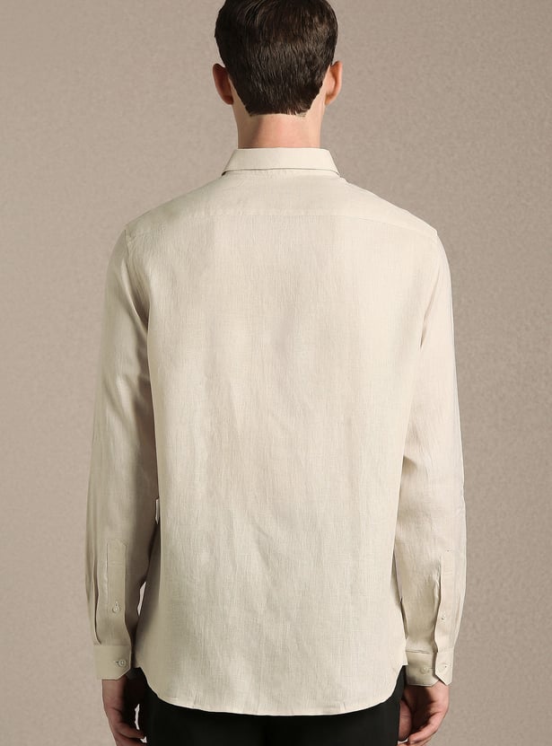 LOUIS PHILIPPE Solid Regular Fit Formal Shirt