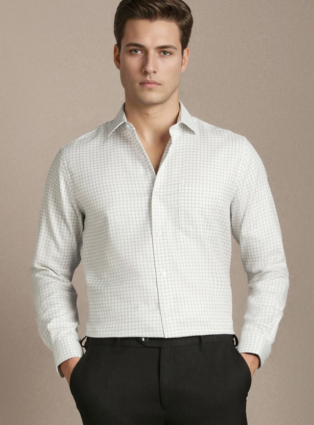 LOUIS PHILIPPE Checked Regular Fit Formal Shirt
