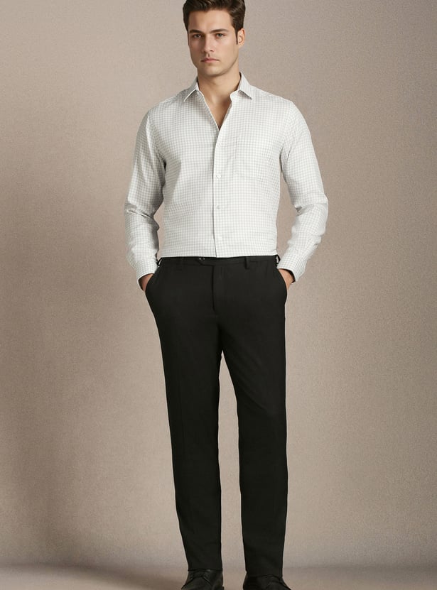 LOUIS PHILIPPE Checked Regular Fit Formal Shirt