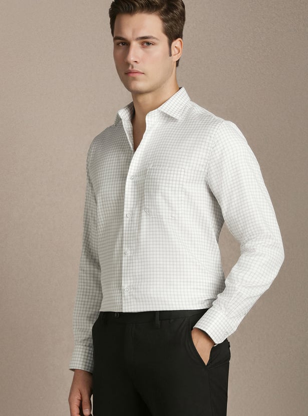 LOUIS PHILIPPE Checked Regular Fit Formal Shirt