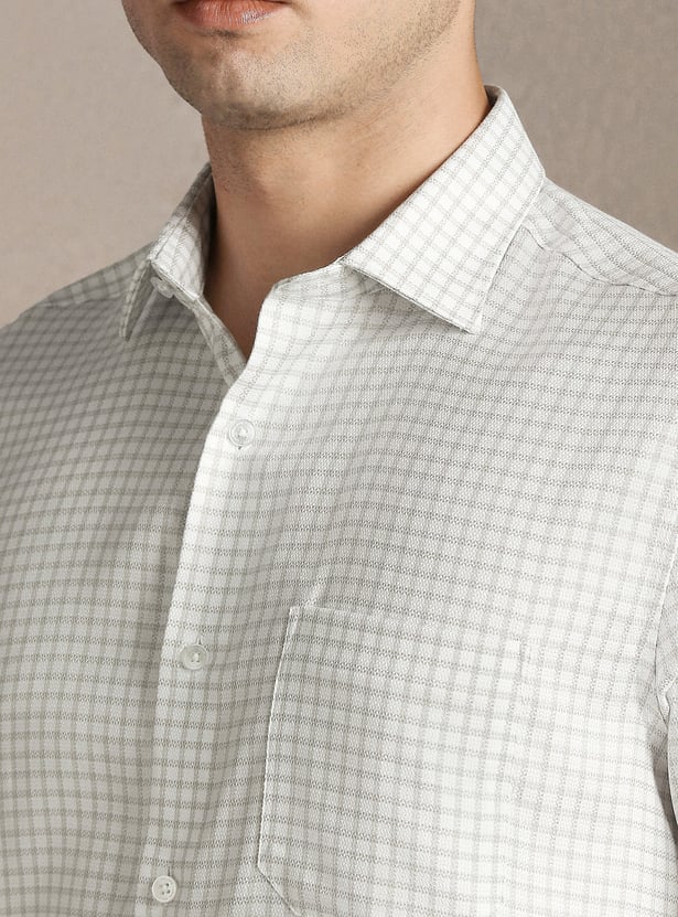LOUIS PHILIPPE Checked Regular Fit Formal Shirt