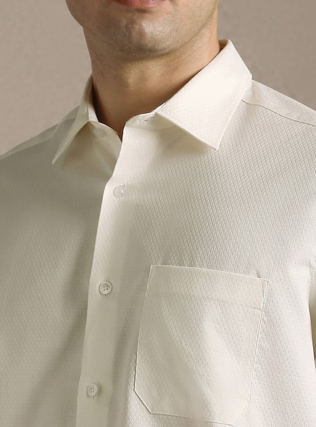 LOUIS PHILIPPE Textured Regular Fit Formal Shirt