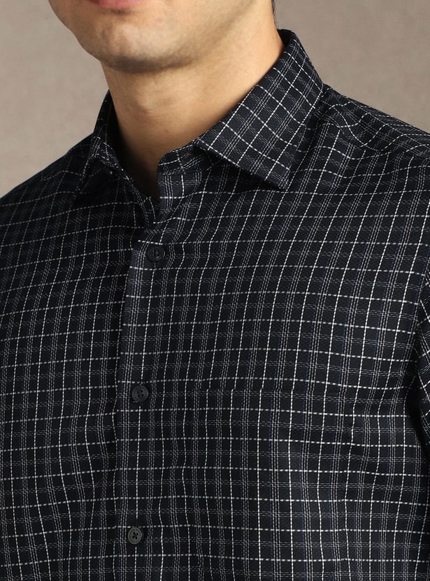 LOUIS PHILIPPE Checked Regular Fit Formal Shirt