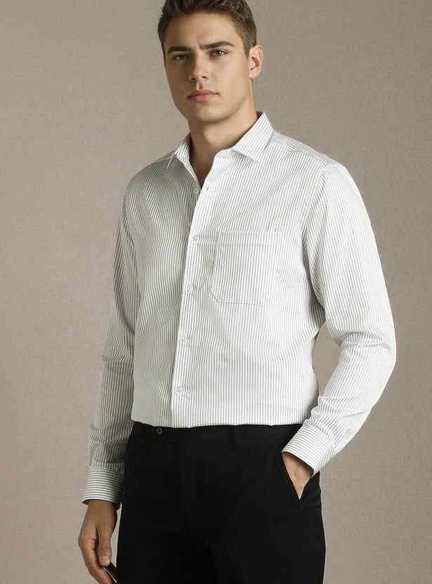 LOUIS PHILIPPE Striped Regular Fit Formal Shirt