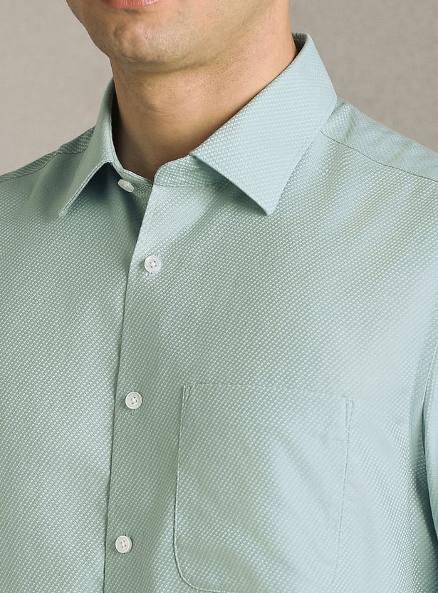 LOUIS PHILIPPE Textured Regular Fit Formal Shirt