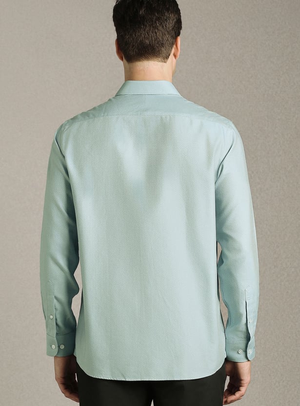 LOUIS PHILIPPE Textured Regular Fit Formal Shirt