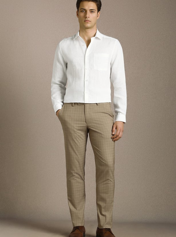 LOUIS PHILIPPE Textured Regular Fit Formal Shirt