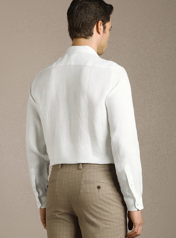 LOUIS PHILIPPE Textured Regular Fit Formal Shirt
