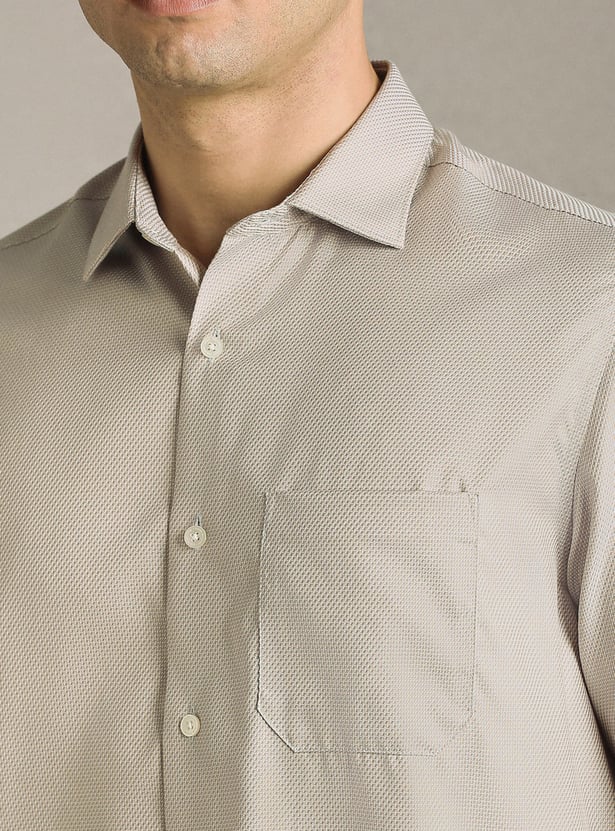 LOUIS PHILIPPE Textured Regular Fit Formal Shirt
