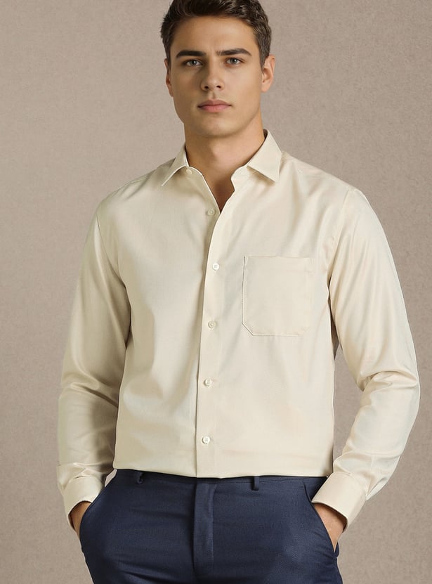 LOUIS PHILIPPE Solid Regular Formal Shirt
