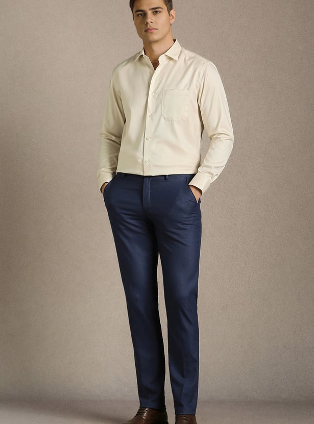 LOUIS PHILIPPE Solid Regular Formal Shirt