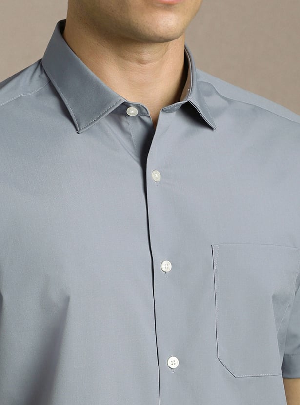 LOUIS PHILIPPE Solid Regular Fit Formal Shirt