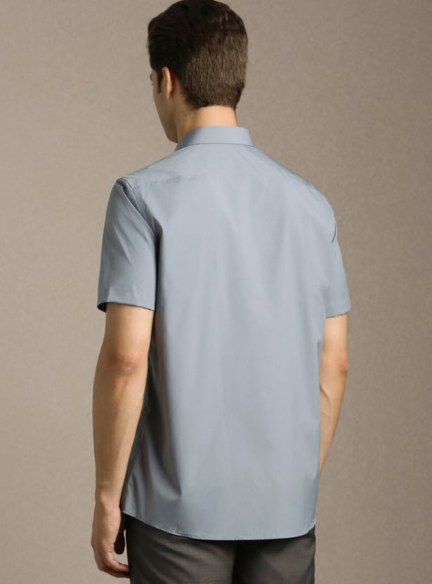 LOUIS PHILIPPE Solid Regular Fit Formal Shirt