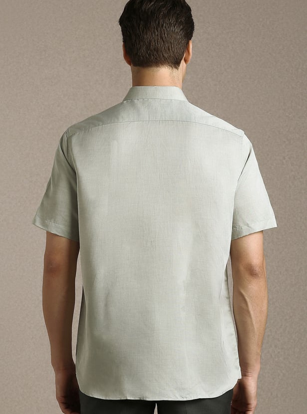 LOUIS PHILIPPE Solid Regular Fit Formal Shirt