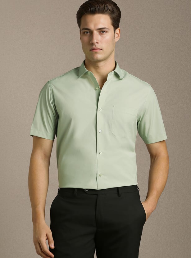 LOUIS PHILIPPE Solid Regular Fit Formal Shirt