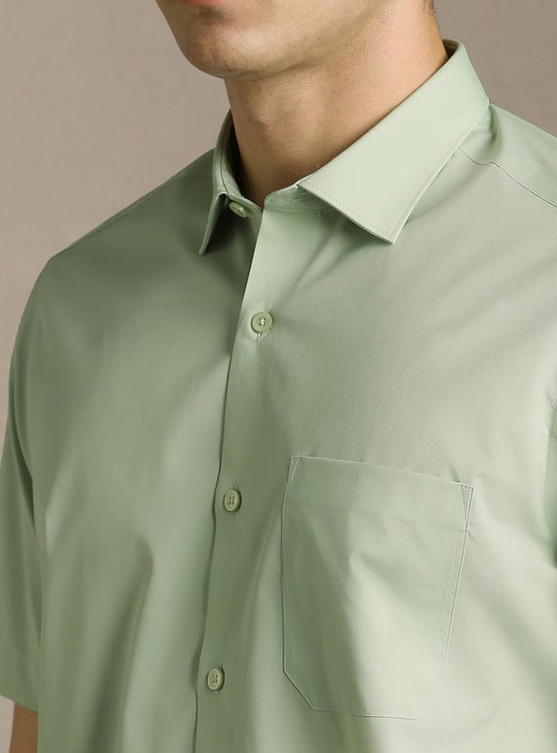 LOUIS PHILIPPE Solid Regular Fit Formal Shirt
