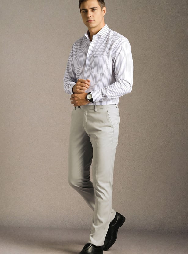 LOUIS PHILIPPE Striped Regular Fit Formal Shirt