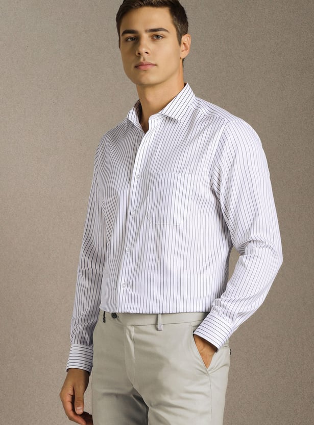 LOUIS PHILIPPE Striped Regular Fit Formal Shirt