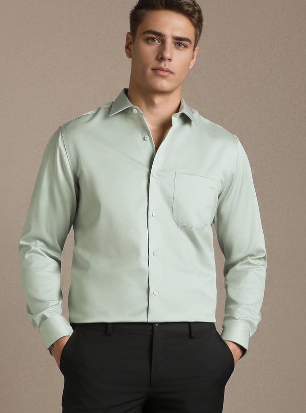 LOUIS PHILIPPE Solid Regular Formal Shirt
