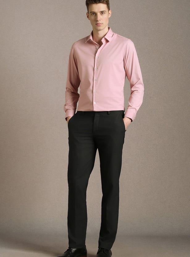 LOUIS PHILIPPE Solid Slim Fit Formal Shirt