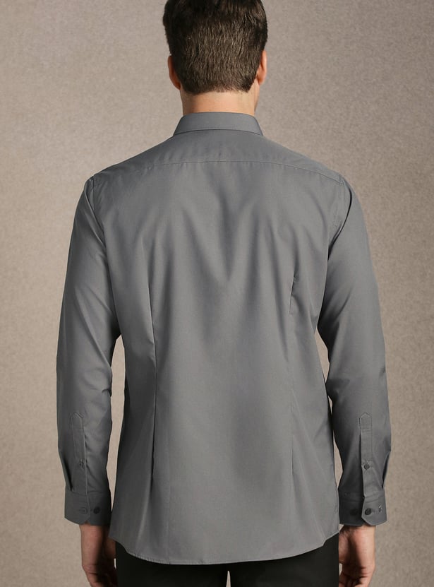 LOUIS PHILIPPE Solid Slim Fit Formal Shirt