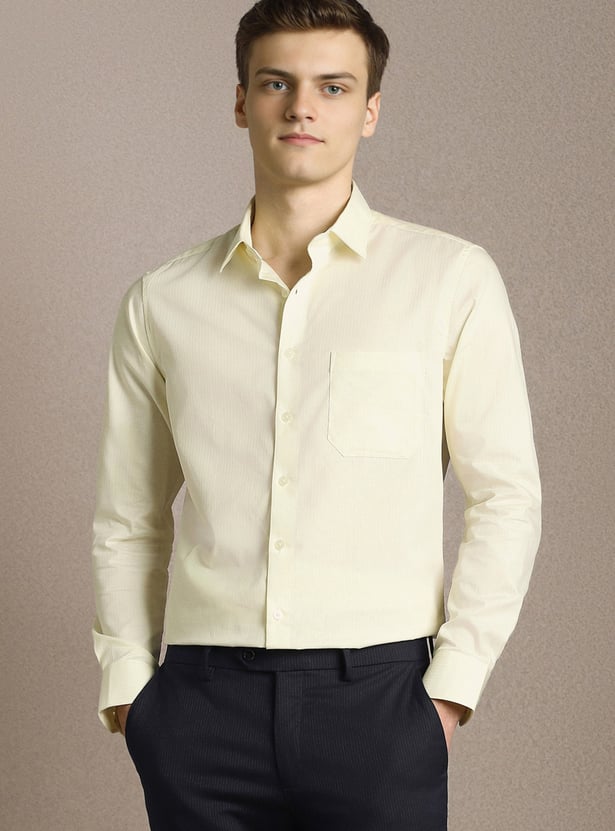 LOUIS PHILIPPE Solid Slim Fit Formal Shirt