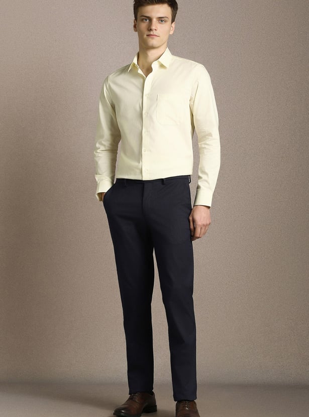 LOUIS PHILIPPE Solid Slim Fit Formal Shirt
