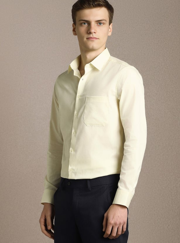 LOUIS PHILIPPE Solid Slim Fit Formal Shirt