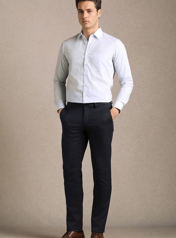 LOUIS PHILIPPE Checked Slim Formal Shirt