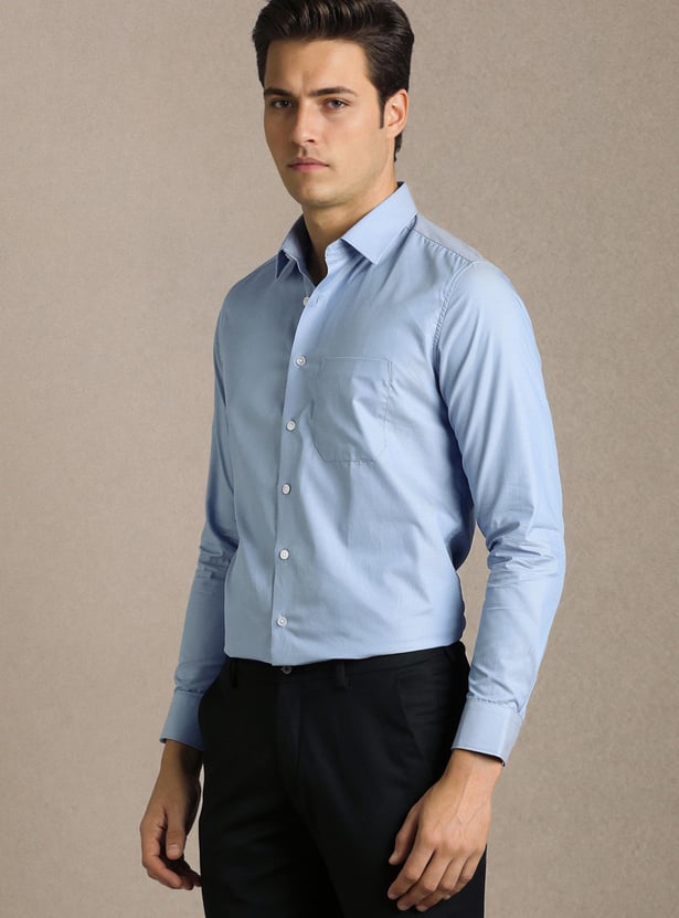 LOUIS PHILIPPE Solid Slim Fit Formal Shirt