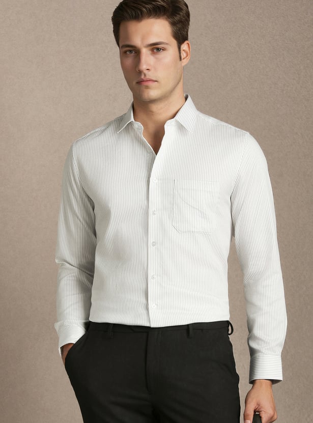 LOUIS PHILIPPE Striped Slim Fit Formal Shirt