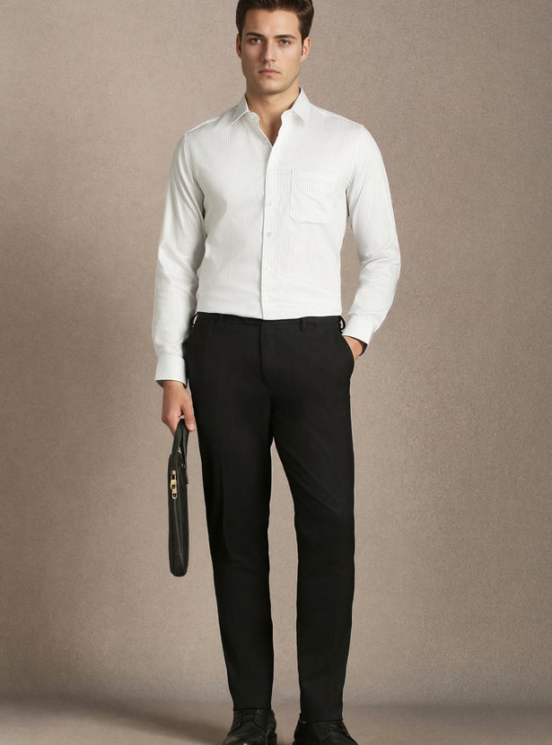 LOUIS PHILIPPE Striped Slim Fit Formal Shirt