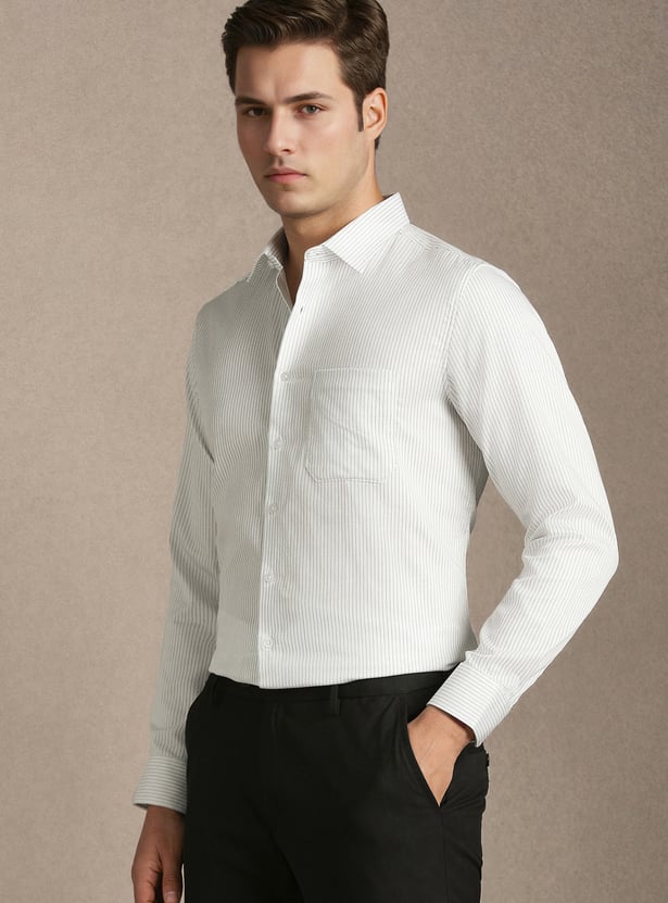 LOUIS PHILIPPE Striped Slim Fit Formal Shirt