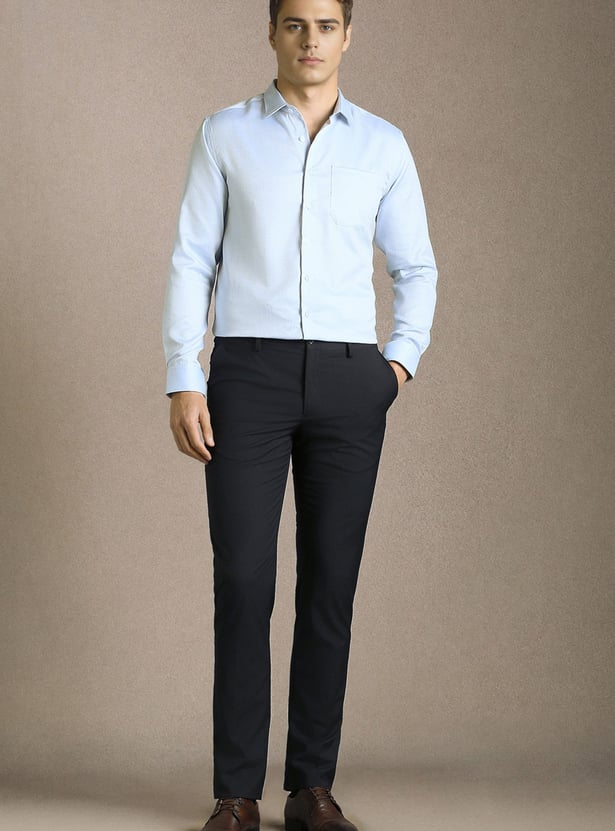 LOUIS PHILIPPE Textured Slim Fit Formal Shirt