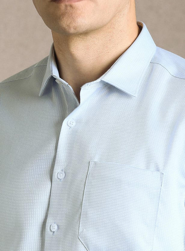 LOUIS PHILIPPE Textured Slim Fit Formal Shirt