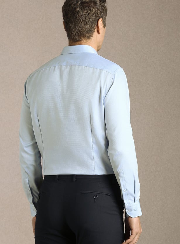 LOUIS PHILIPPE Textured Slim Fit Formal Shirt