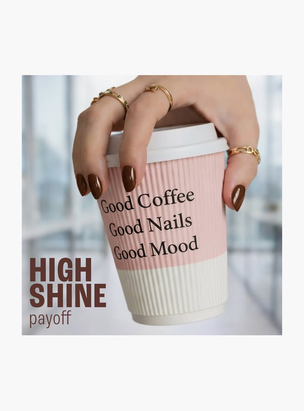 LAKME 9to5 Overtime Shine Coffee Edit Nail Colour - Americano Edge - 6ml
