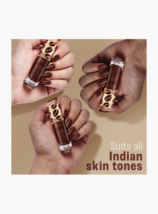 LAKME 9to5 Overtime Shine Coffee Edit Nail Colour - Americano Edge - 6ml